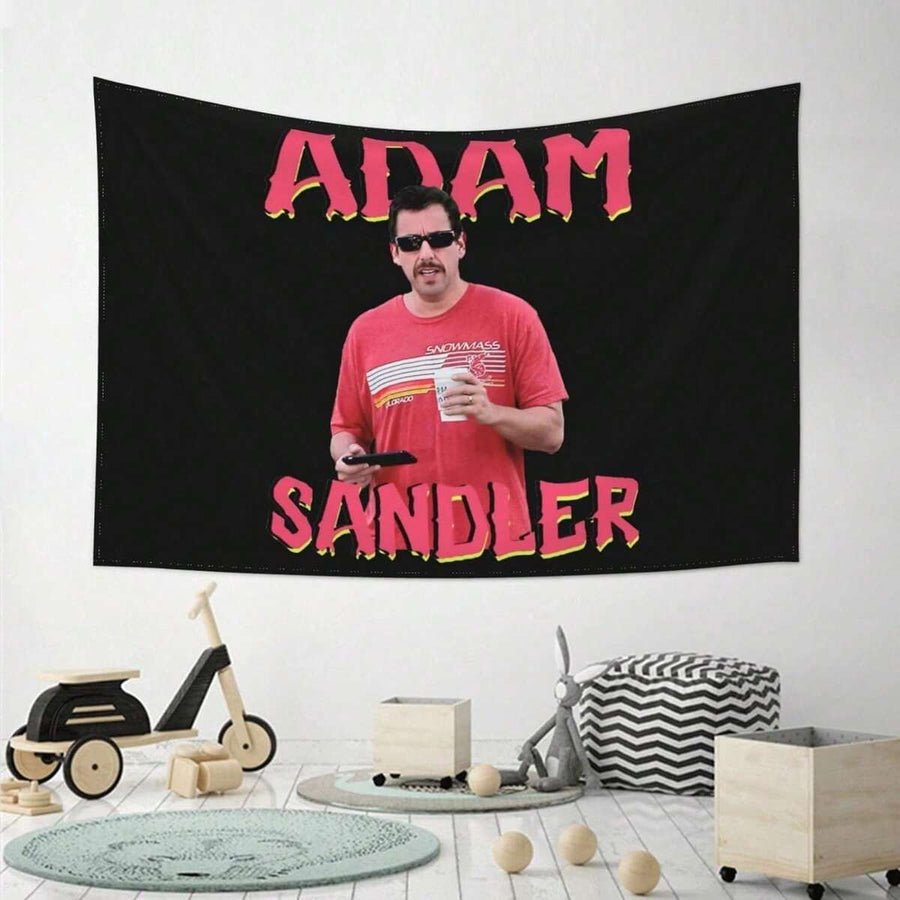 Adam Sandler Tapestry Wall Hanging - Iconic Comedy Actor, Horizontal Wall Suitable For Bedroom, Living Room, Dorm Decor Gift 60x40in, 51x60 Inchtapestry For Bedroom Deocr,Home Deocr Living Room,House Deocr,Wall Deocr,Flags,For Teen Girls And Boys Roo
